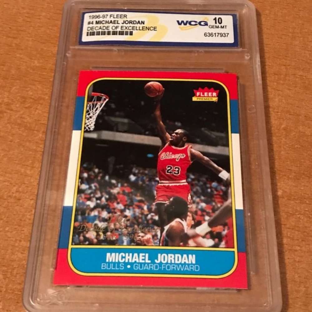 1996-97 Fleer #4 Michael Jordan Decade of Excell.